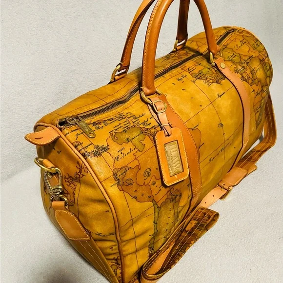 ALVIERO Martini World Map Boston Bag - Picture 6 of 13